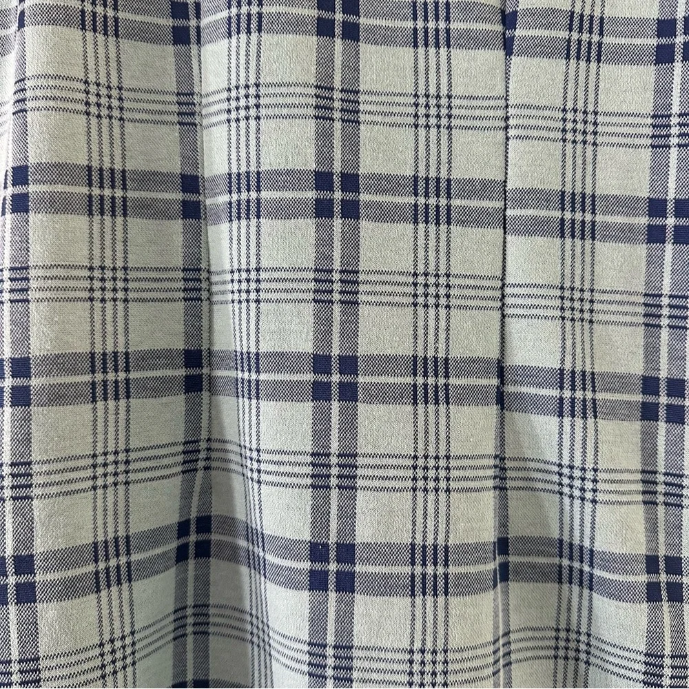 SO Blue Plaid Dress wi Navy Tee set